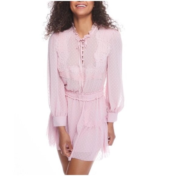 ❤️ Love Shack fancy Amber dress in Eros sheer pink, Size S - Picture 2 of 12